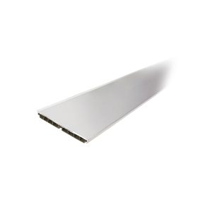 Zócalo pvc/alu inox 100mm x 3.95m D-0075-0204