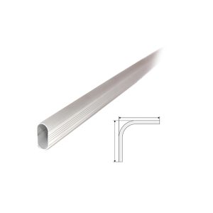 Tubo para closet mate ovalado curvo D-0113-0016