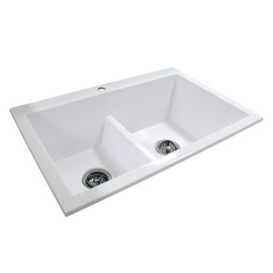 Fregador KOA Blanco 2 canastas P-0009-0506